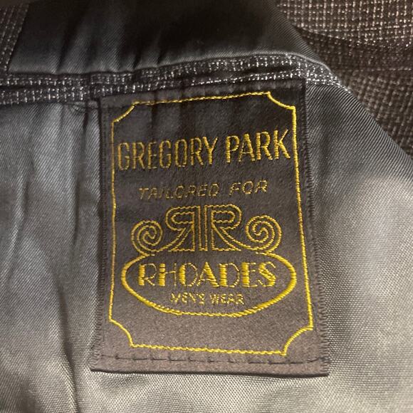 Gregory Park Mens 33L 26W Made in USA Long Sleeve Button Up Suit Jacket Only - Picture 5 of 5